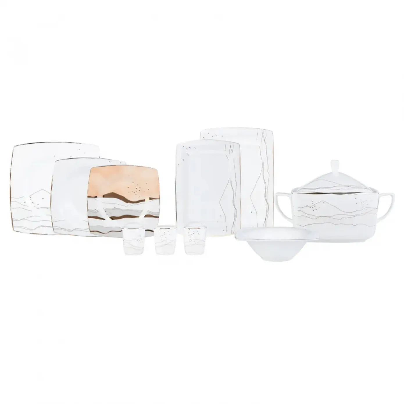 OCASO BEIGE SHELL TWO-PIECE SET main image 0