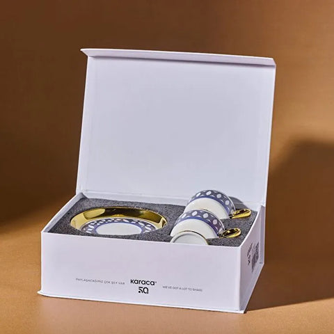 Karaca Hilal 2-Person Coffee Cup Set 85 Ml