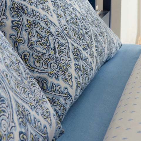 Sarah Anderson Aria Tweepersoons Dekbedovertrekset Met Gratis Sprei Blauw