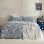 Sarah Anderson Aria Tweepersoons Dekbedovertrekset Met Gratis Sprei Blauw
