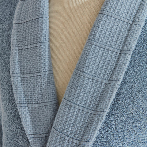 Karaca Home Nita 100% Katoenen Familie Badset Blauw-Crème