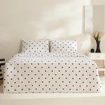 Sarah Anderson Amour Tweepersoons Dekbedovertrek Set – Zwart