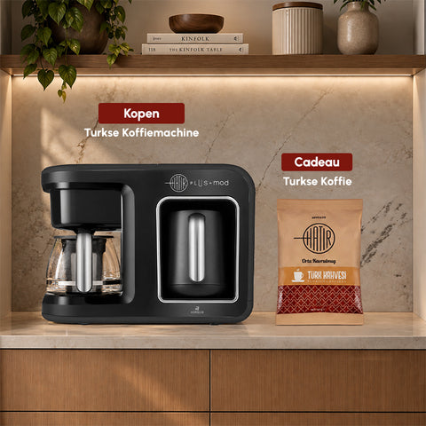 Karaca Hatır Plus Mod 5 in 1 Essential, koffiezetapparaat, zwart/chroom