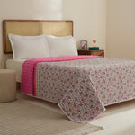 Sarah Anderson Chilena Double Bed Pink Bedspread  