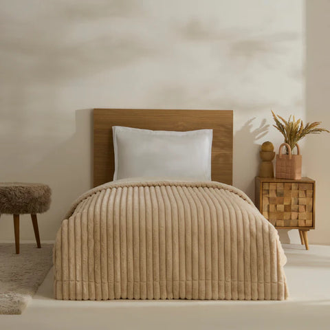 Karaca Rabbit Sherpa TV Deken Beige