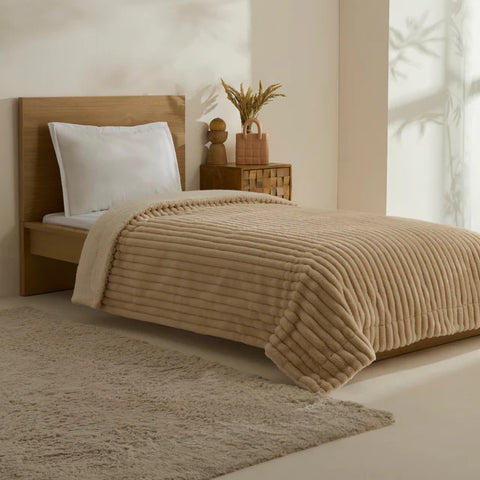 Karaca Rabbit Sherpa TV Deken Beige