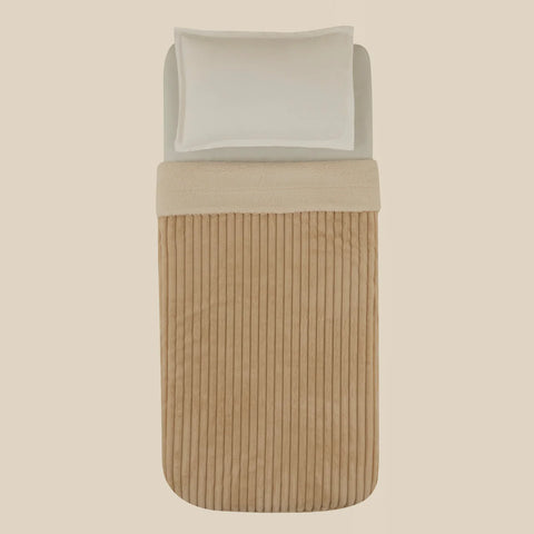 Karaca Stripe Sherpa Ecru Deken 150x200 cm