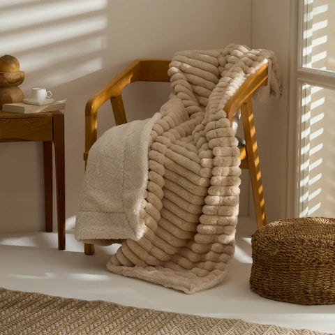 Karaca Rabbit Sherpa TV Deken Beige