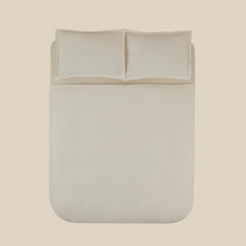 Karaca Leaves Witte Tweepersoons Deken 200x220