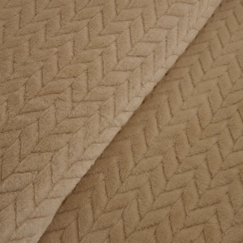 Karaca Leaves Ecru Éénpersoonsdeken 150x200 cm