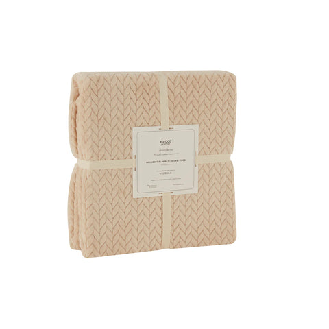 Karaca Leaves Ecru Tweepersoonsdeken 200x220