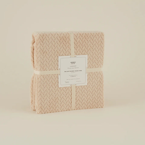 Karaca Leaves Ecru Tweepersoonsdeken 200x220