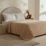 Karaca Leaves Ecru Tweepersoonsdeken 200x220