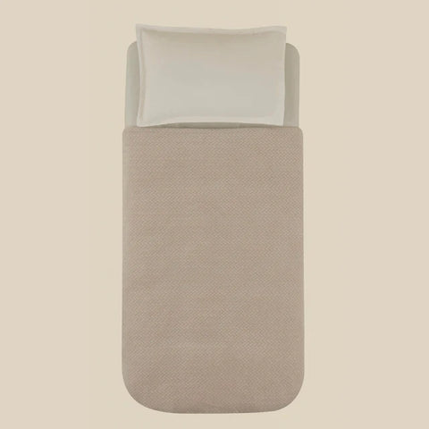 Karaca Leaves Grijze Eenpersoonsdeken 150x200