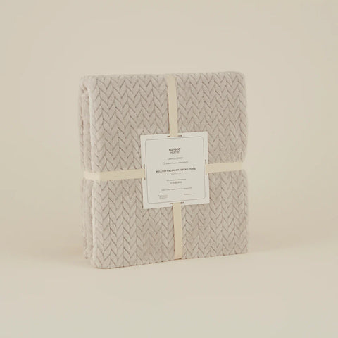 Karaca Leaves Grijze Tweepersoonsdeken 200x220