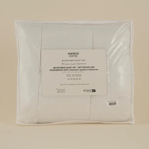 Karaca Basic Microvezel Dekbed en Kussenset