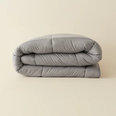 Karaca Home Double Face Dekbedovertrek, 155x220 cm, Antraciet-Grijs