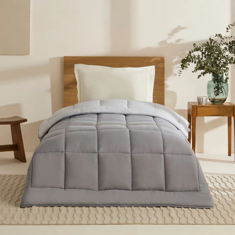 Karaca Dubbelzijdig Dekbed Antraciet-Grijs 135x200