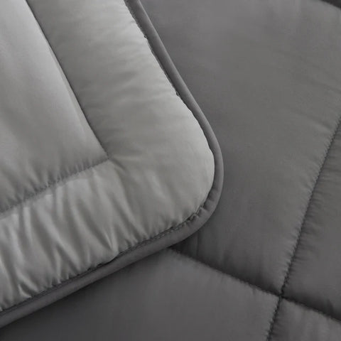 Karaca Dubbelzijdig Dekbed Antraciet-Grijs 135x200