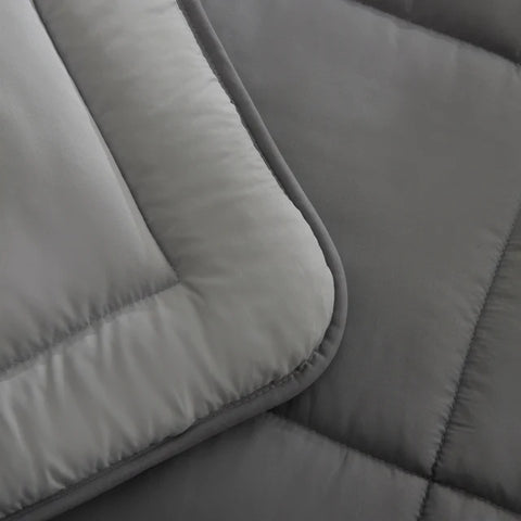 Karaca Double Face Dekbed Antraciet-Grijs 200x200