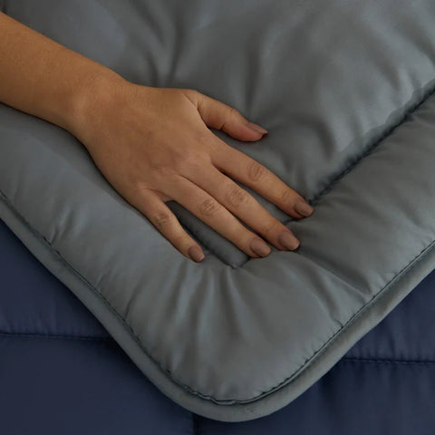 Karaca Dubbelzijdig Dekbed Blauw-Mint 155x220