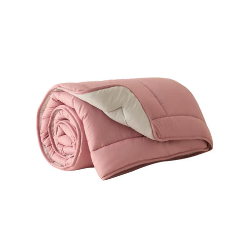 Karaca Double Face Dekbed Poeder - Lichtgrijs 135x200