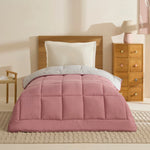 Karaca Double Face Dekbed Poeder - Lichtgrijs 135x200