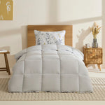 Karaca Leaf Grijs Tweepersoons Dekbedovertrekset 155x220+50x70