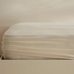 Karaca Home Jersey Hoeslaken, 120x200+30 cm, Crème