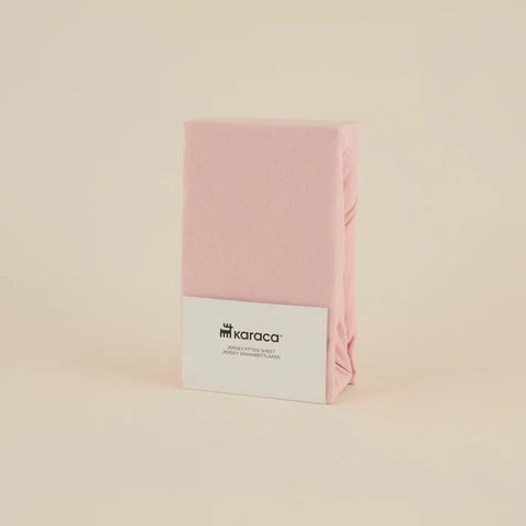 Karaca Home Jersey Hoeslaken, 160x200+30 cm, Oudroze