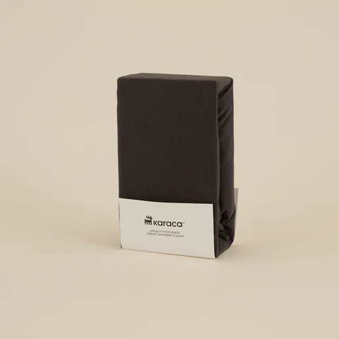 Karaca Home Jersey Hoeslaken, 160x200+30 cm, Antraciet