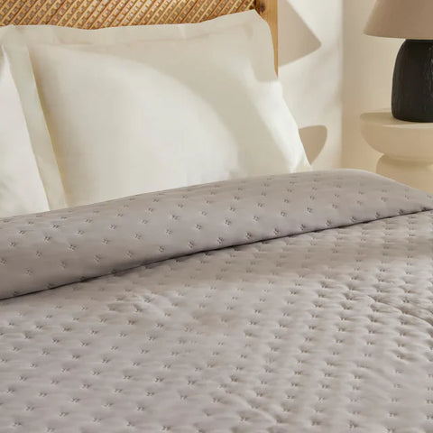 Karaca Home Breezy Sprei, Eenpersoons, Grijs