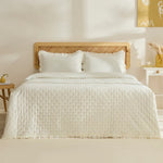 Fiona Sprei Set Ecru 230x240 cm + 2 Stuks (50x70 cm)