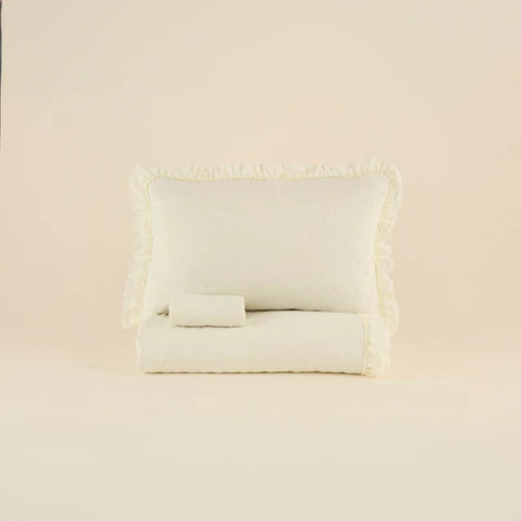 Fiona Bedspread Set Ecru 230x240 cm + 2 Pieces (50x70 cm)