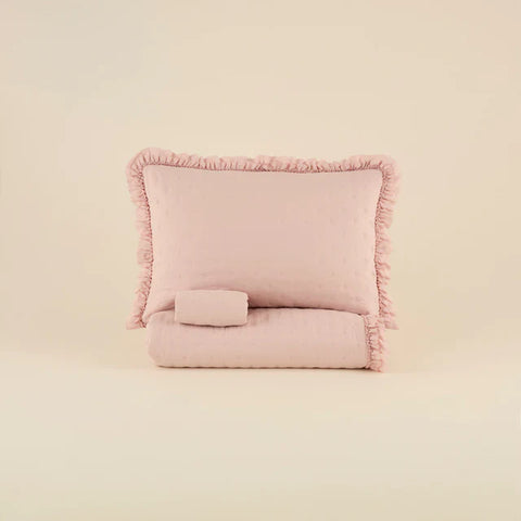 Fiona Bedspread Set Powder Pink 230x240 cm + 2 (50x70) cm
