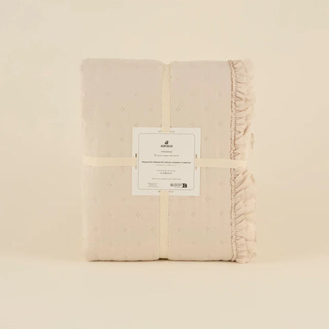 Fiona Bedspread Set Beige 230x240 cm + 2 Pieces (50x70 cm)