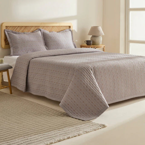 Margot Spreiset Grijs 230x240 cm + 2 (50x70 cm)