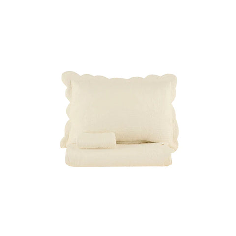 Camille Sprei Set Ecru 230x240 cm + 2 (50x70 cm)