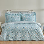 Karaca Daisy 100% Katoenen Dekbedovertrek Set voor Tweepersoonsbed, Mint