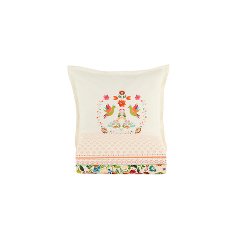 Karaca Parlin Ranforce Dekbedovertrekset, Eenpersoons, Fuchsia
