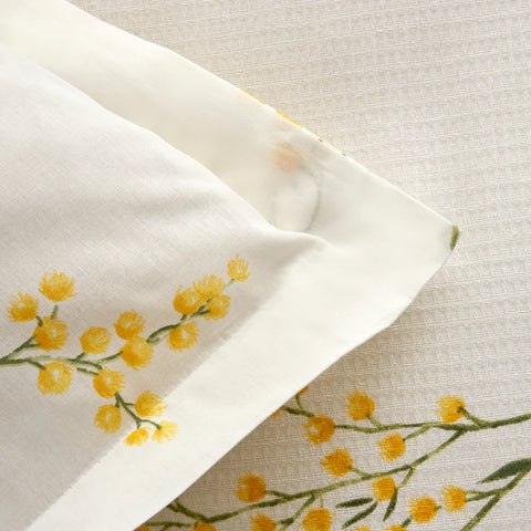 Karaca Loretta 100% Cotton Double Piqué Set, Yellow
 