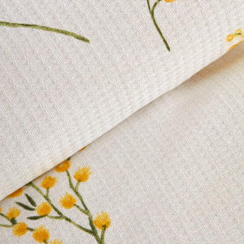 Karaca Loretta 100% Cotton Double Piqué Set, Yellow
 