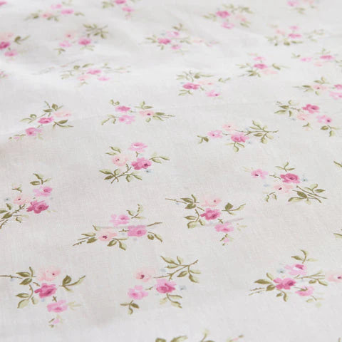 Karaca Glen, 100% Katoenen Dekbedovertrek Set, Tweepersoons, Roze