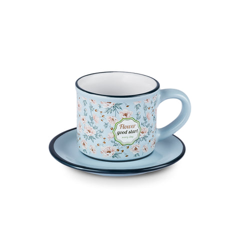 Karaca Monet Espressokopjes-Set voor 4 Personen, 60 ml, 8-delig