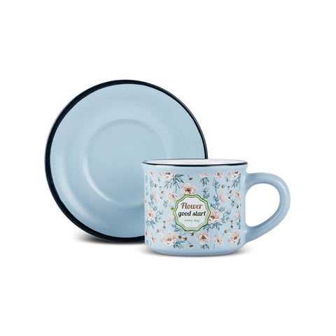 Karaca Monet Espressokopjes-Set voor 4 Personen, 60 ml, 8-delig