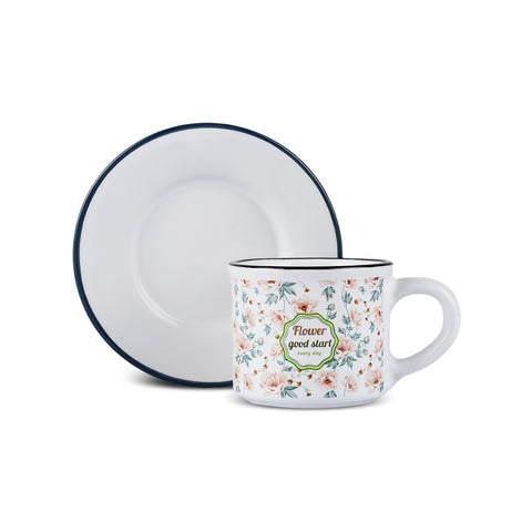 Karaca Monet Espressokopjes-Set voor 4 Personen, 60 ml, 8-delig