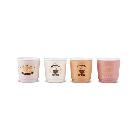 Karaca Monet Soft Espressokopjes-Set, 4 Personen, 4-delig, 90 ml