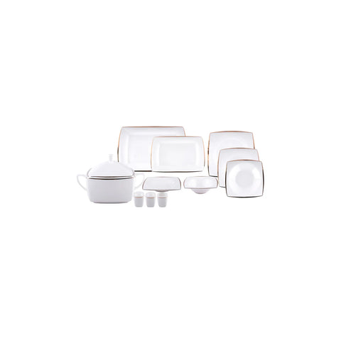 Karaca Red Carpet Collection Fine Pearl Agate 62-delig ontbijtservies voor 12 personen