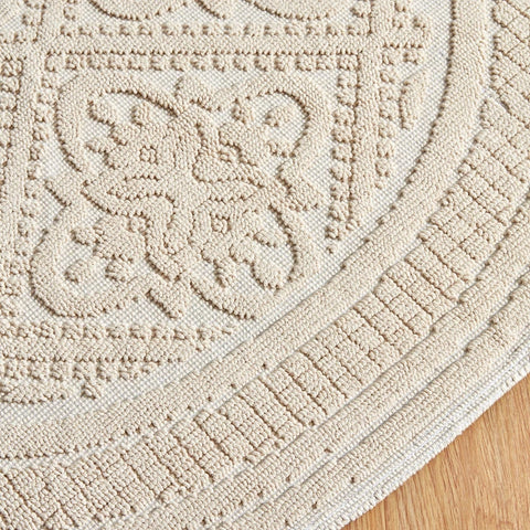 Karaca Home Vio Ecru Ronde 100x100 cm Tapijt