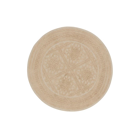 Karaca Home Vio Ecru Ronde 100x100 cm Tapijt